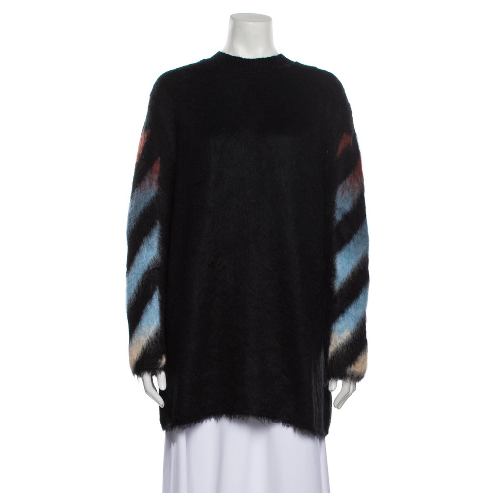 Off White Mohair Crewneck multicolor